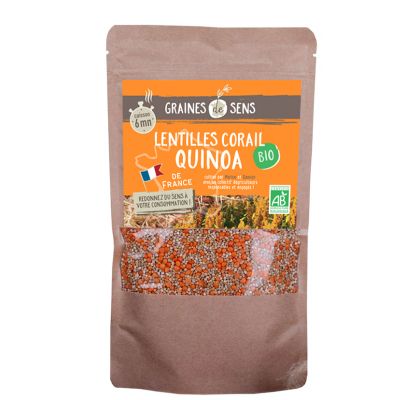 Lentilles Corail Quinoa 500g De France