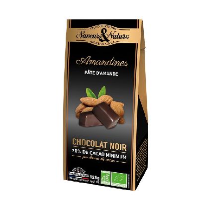 Amandines Pate Amande Enrobee Chocolat 125 G