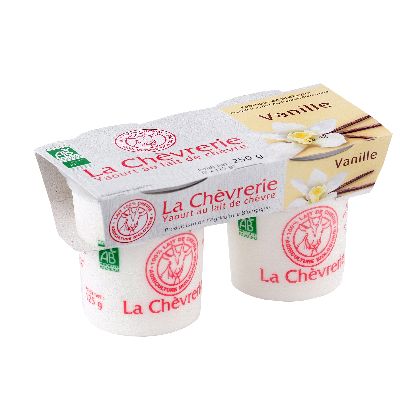 Yaourt Chevre Vanille 2x125g